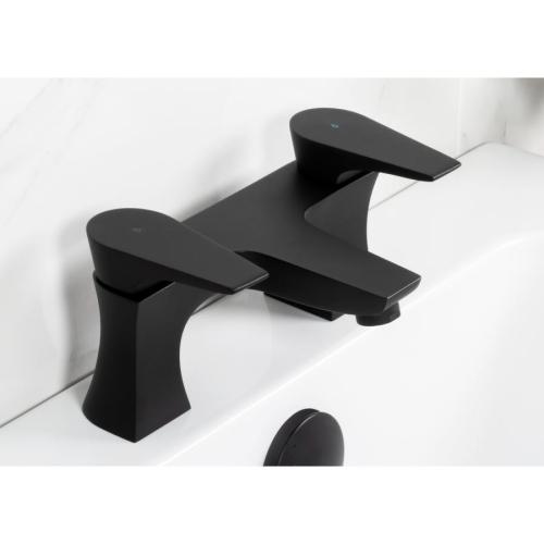 Bristan Hourglass Bath Filler Tap Black HOU BF BLK